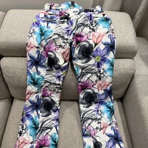 Obermeyer Black and White Floral Skirt